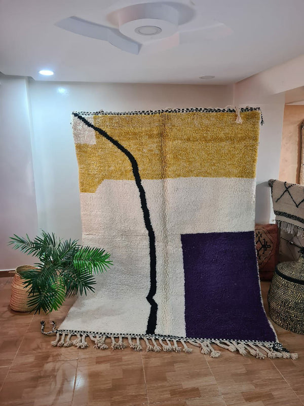 UNIQUE medium 5x8ft berber rug, Handmade Rug , medium 5x8ft Moroccan Rug, medium 5x8ft Rug, Beniourain Wool Rug, Geometric Rug, Handwoven Rug, Area Rug