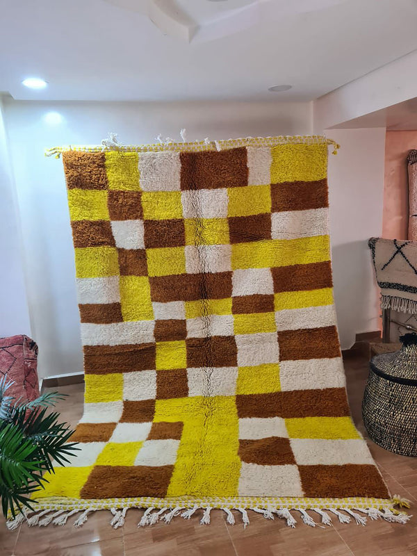 UNIQUE medium 5x8ft berber rug, Handmade Rug , medium 5x8ft Moroccan Rug, medium 5x8ft Rug, Beniourain Wool Rug, Geometric Rug, Handwoven Rug, Area Rug