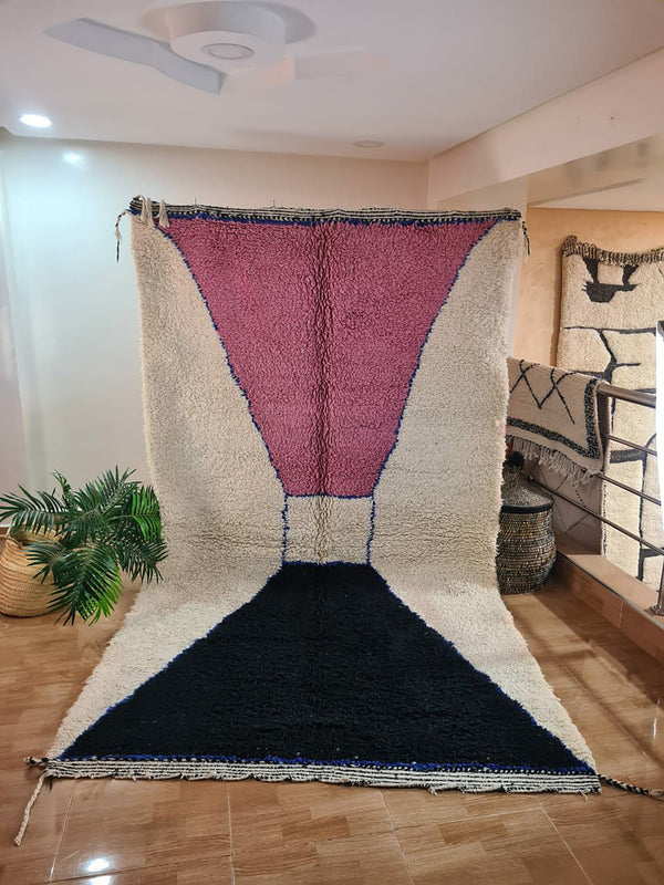 UNIQUE medium 5x8ft berber rug, Handmade Rug , medium 5x8ft Moroccan Rug, medium 5x8ft Rug, Beniourain Wool Rug, Geometric Rug, Handwoven Rug, Area Rug