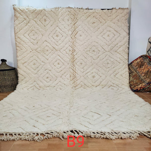 Transform Your Space with the Intricate Design of this Handmade Moroccan Rug 6.5x10ft