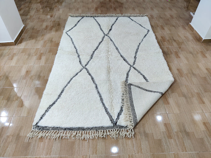 beni ourain rug, moroccan rug, berber rug, wool rug,  rug, handmade rug, azilal rug, moroccan carpet, hand woven rug, beni rug, tapis