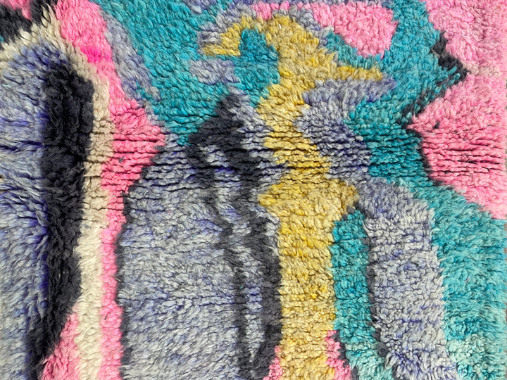 colored oriental rug     wool handmade moroccan rug 
