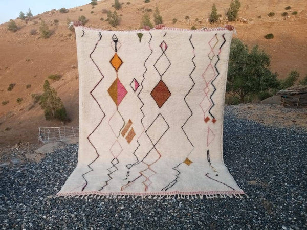 Moroccan rug, Mrirt rug, Beni Ourain rug, Beniouarain rug, Berber rug, Azilal rug, Handmade wool rug, Lu rug, Made to order rug