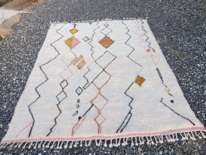 Moroccan rug, Mrirt rug, Beni Ourain rug, Beniouarain rug, Berber rug, Azilal rug, Handmade wool rug, Lu rug, Made to order rug